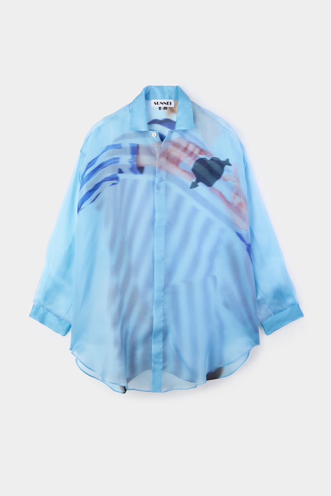 'CUORE DI PIETRA' MEGA OVER SHIRT / azure - 2