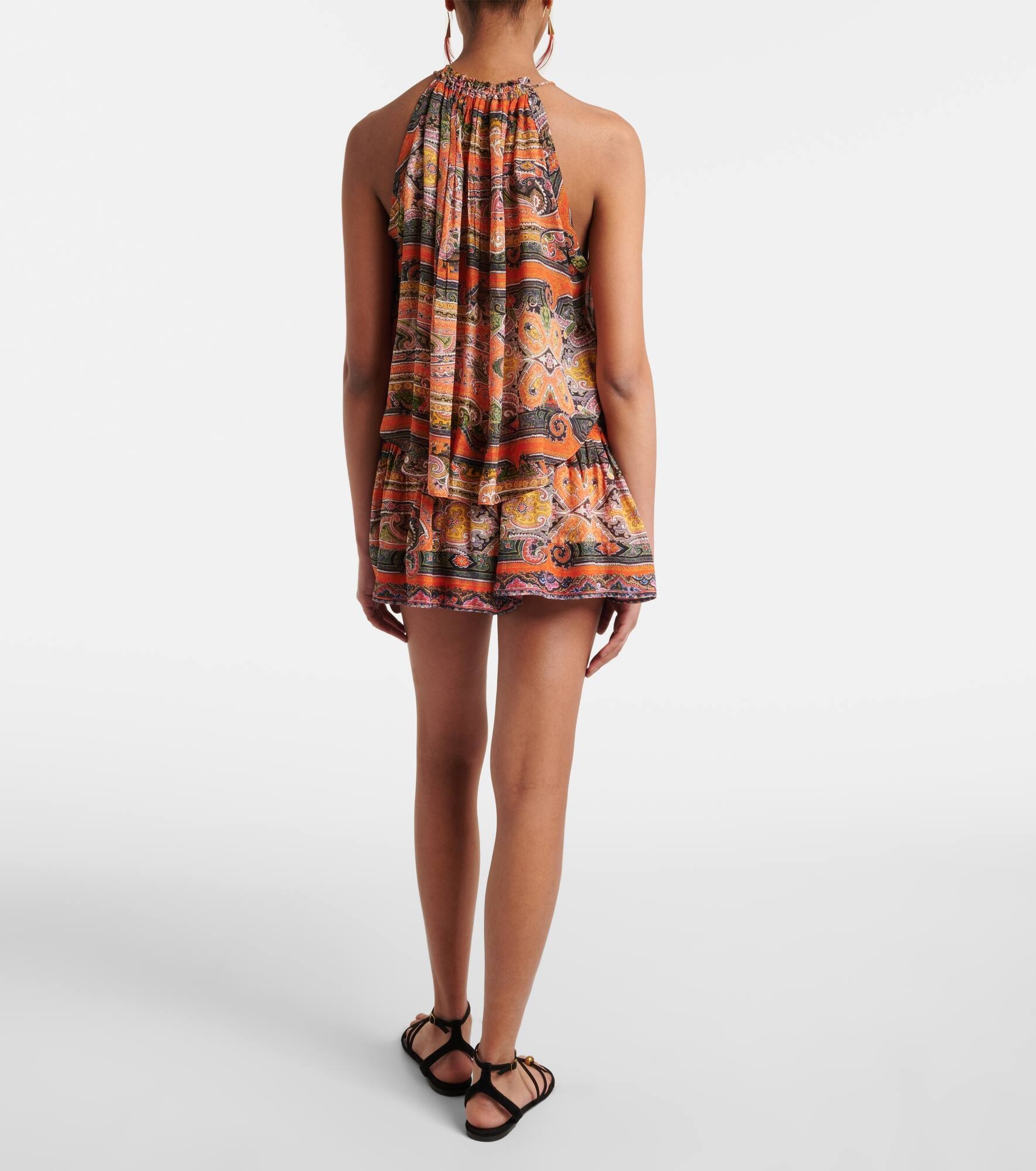 Marilou paisley silk voile top - 3