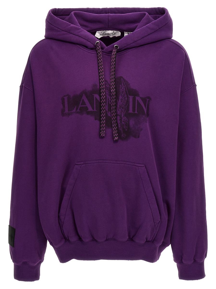 LANVIN LOGO PRINT HOODIE - 1