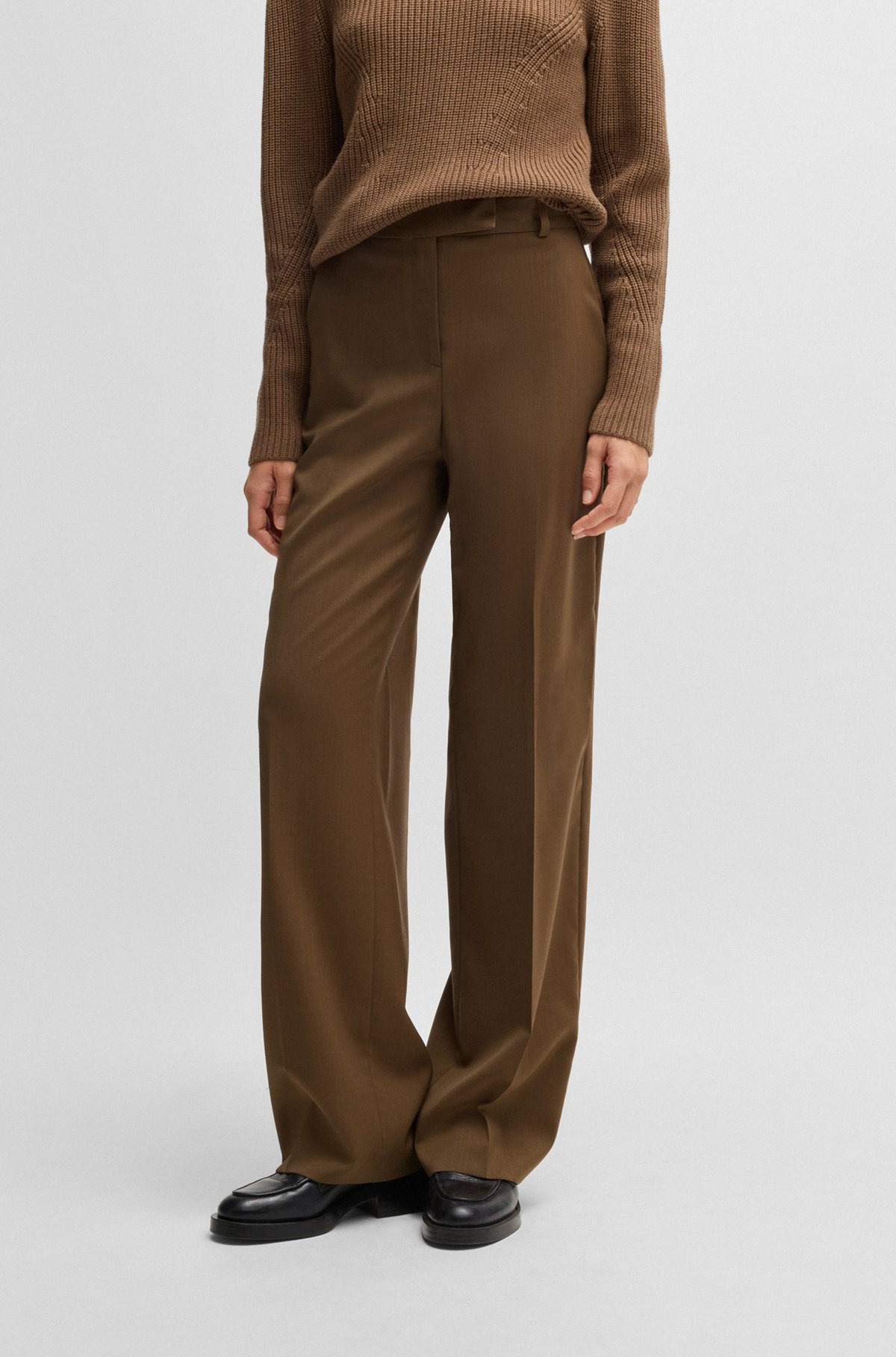 STRAIGHT-LEG TROUSERS IN WOOL - 2