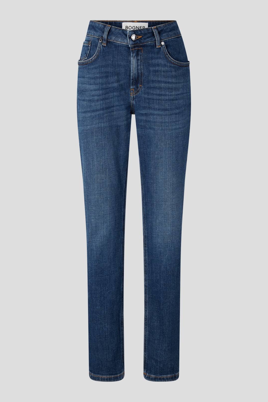 GIRLFRIEND FIT BRIDGET JEANS IN DENIM BLUE - 1