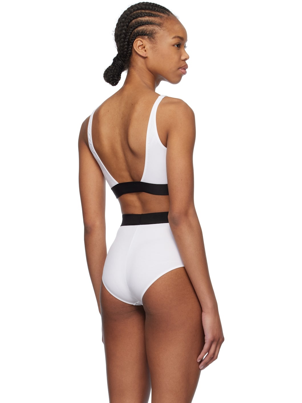 White Modal Signature Bralette - 3