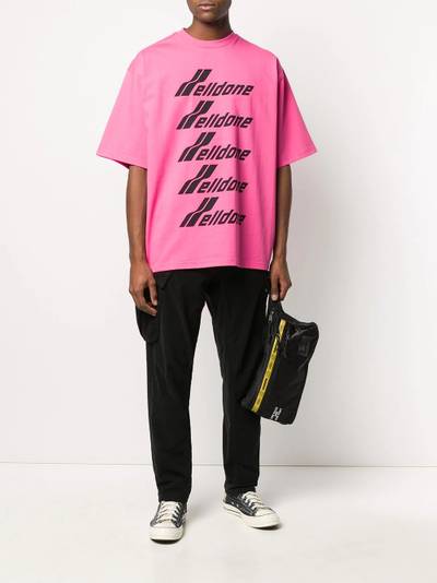 We11done oversized logo-print T-shirt outlook