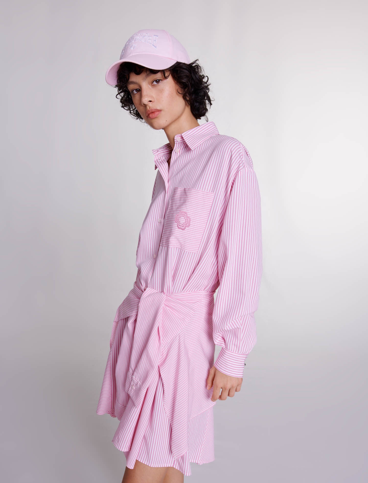 Striped shirt dress - 7