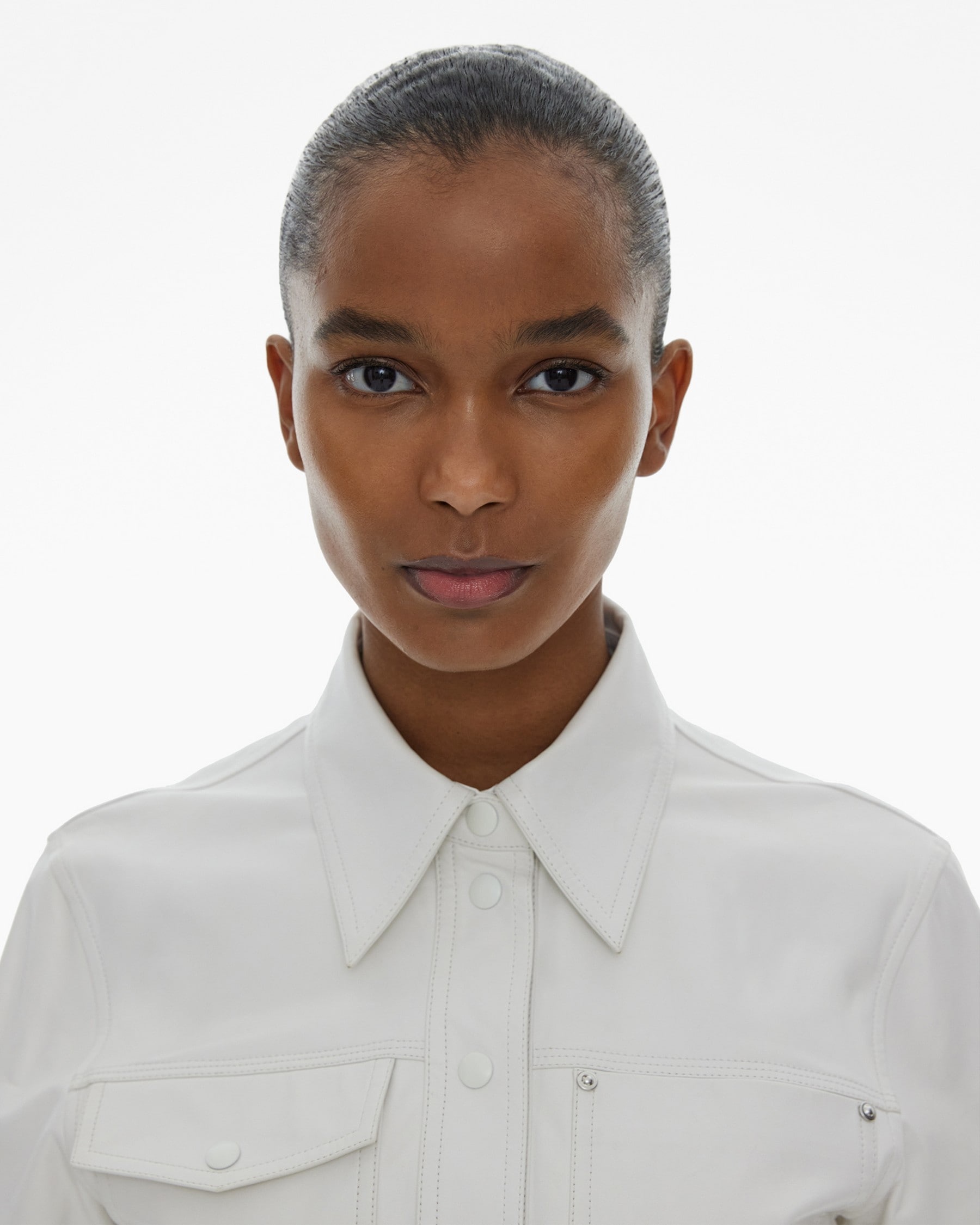 LEATHER UTILITY SHORT-SLEEVE SHIRT - 7