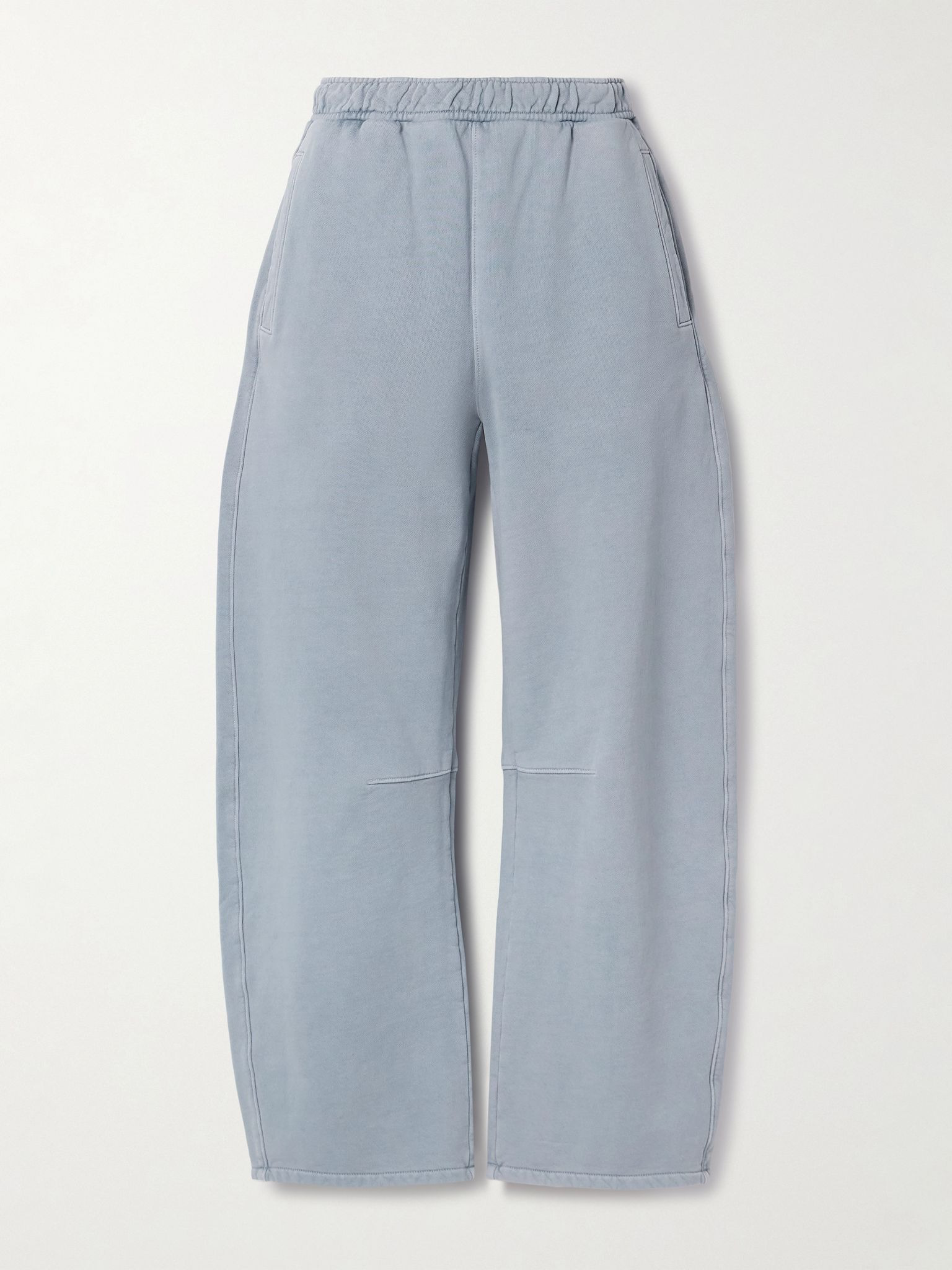 Miro cotton-jersey barrel-leg track pants Blue - 1