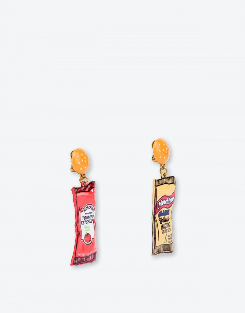 Moschino KETCHUP AND MAYO EARRINGS outlook