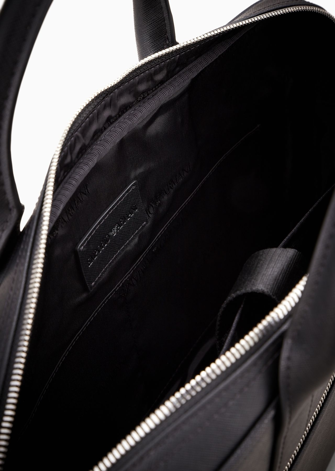 ASV regenerated Saffiano leather business bag with eagle plate - 4