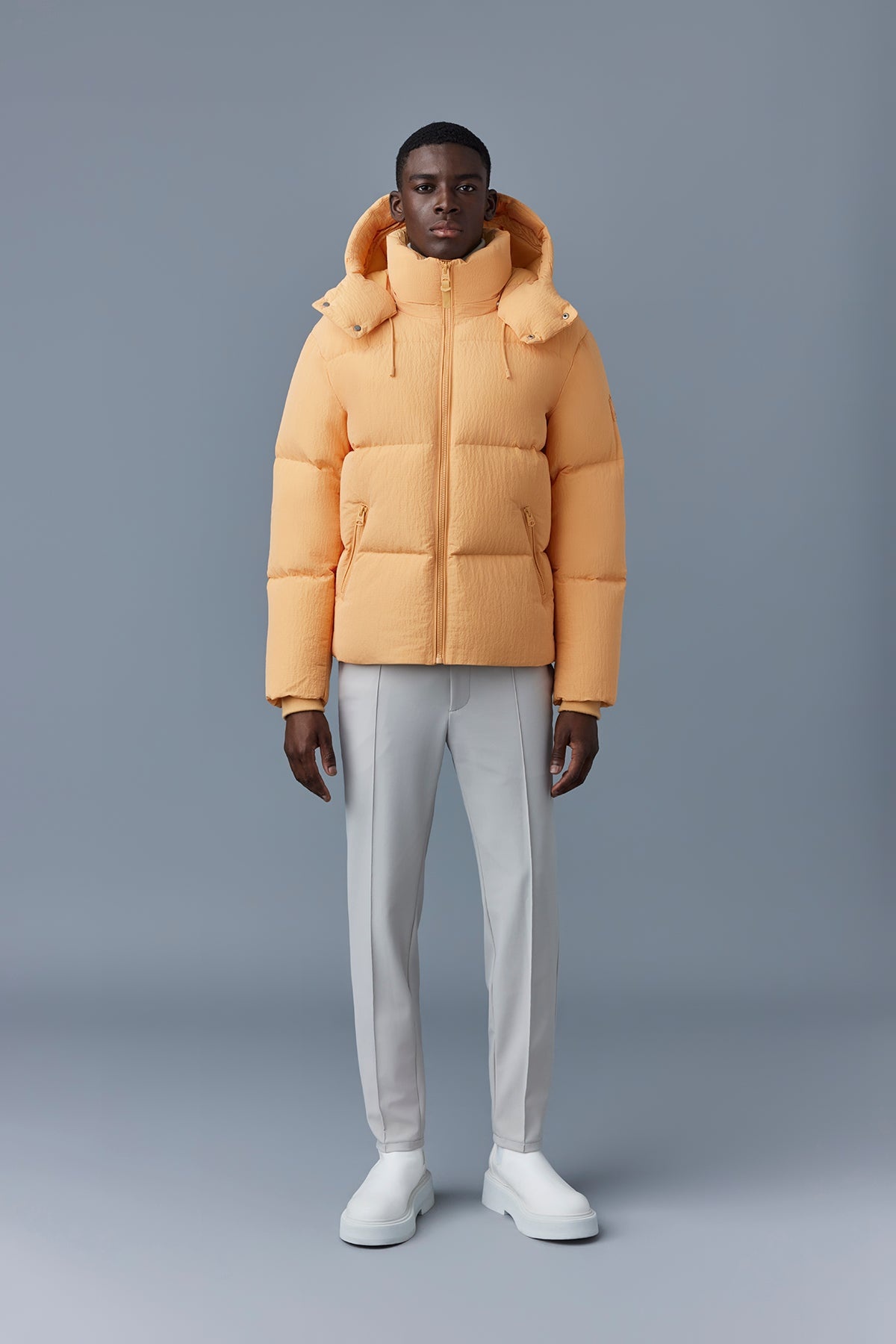KENT-TR Tactile ripstop down jacket with hood - 2