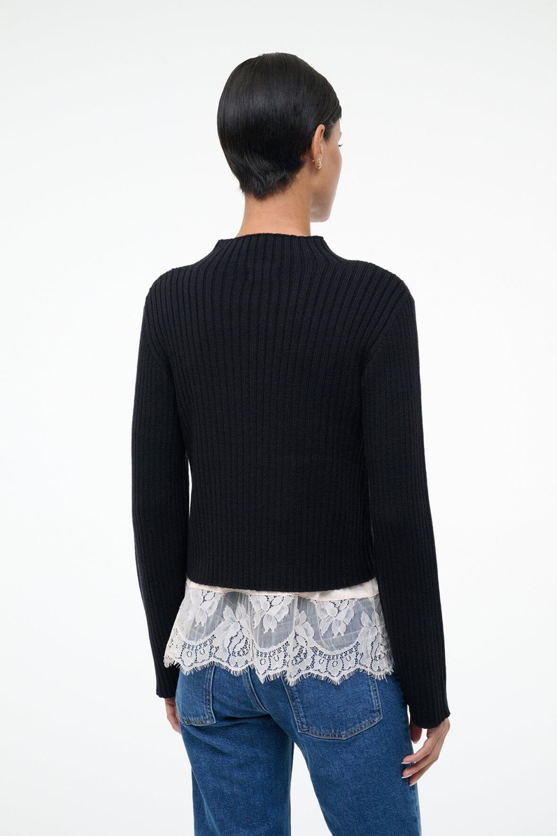 STAUD WILLOW SWEATER BLACK 4