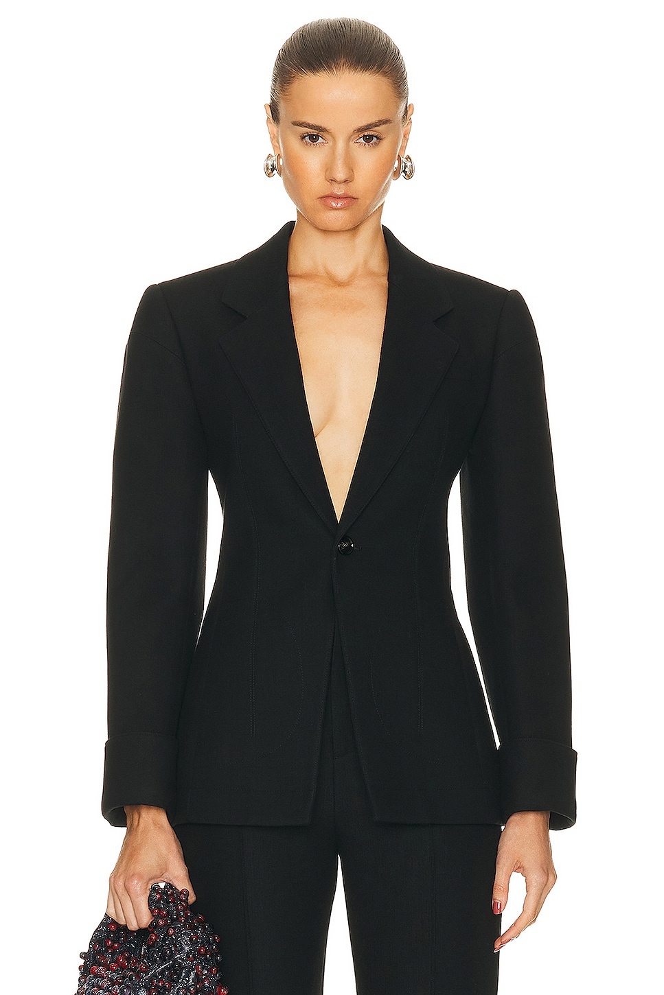 Structured Double Melange Jacket - 1