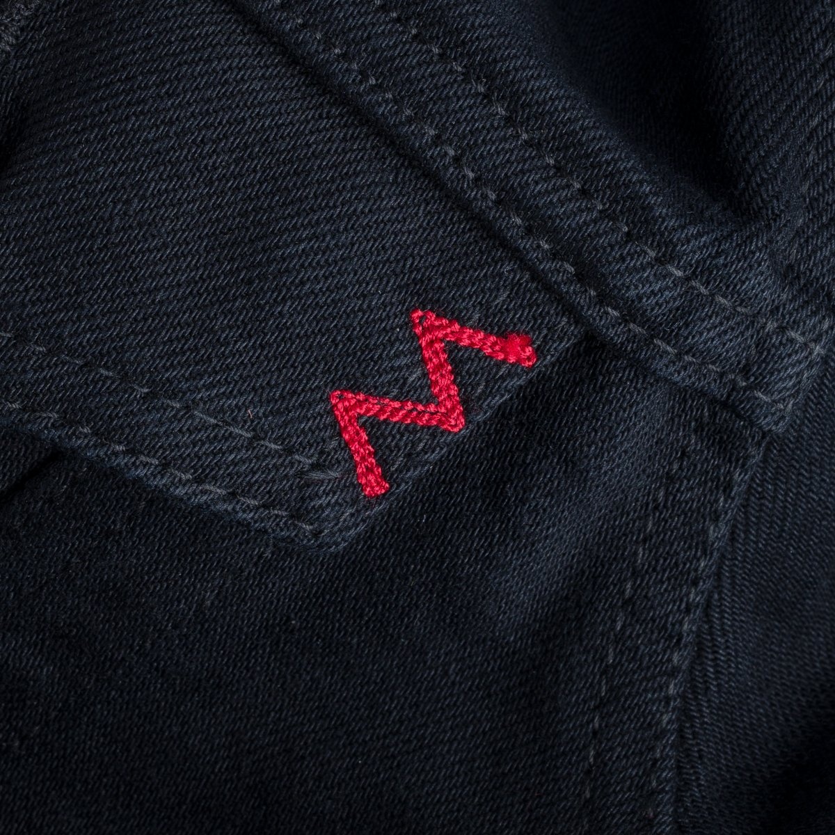 IHJ-132-BLK 14oz Selvedge Modified Type III Jacket - Superblack - 13