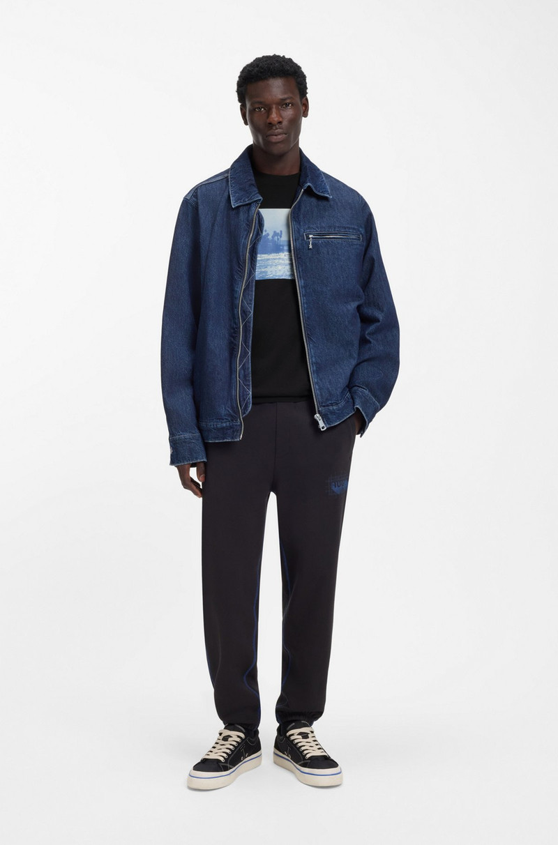 HUGO PRINTED-ARTWORK T-SHIRT IN COTTON JERSEY outlook