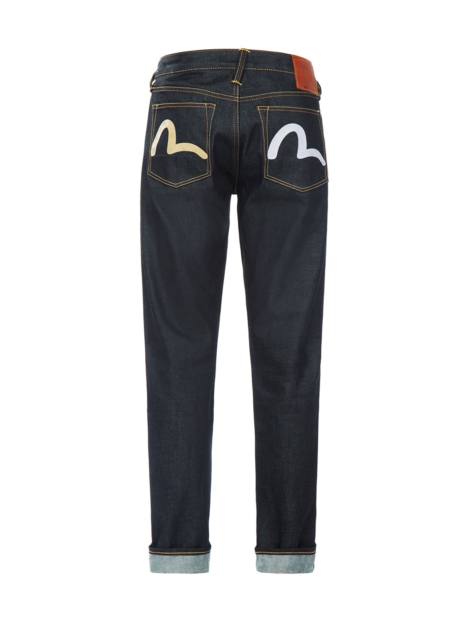 Monogram Embossed Seagull Print Carrot Fit Jeans #2017 - 13