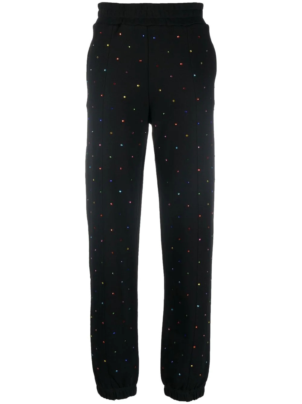 stud-embellished tapered joggers - 1