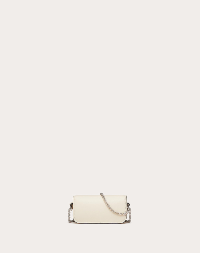 VALENTINO GARAVANI LOCÒ MICRO BAG WITH CHAIN AND JEWEL LOGO 3