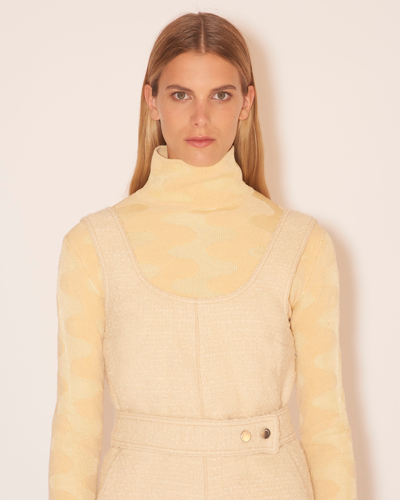 MOSA - Belted jumpsuit - Creme - 6