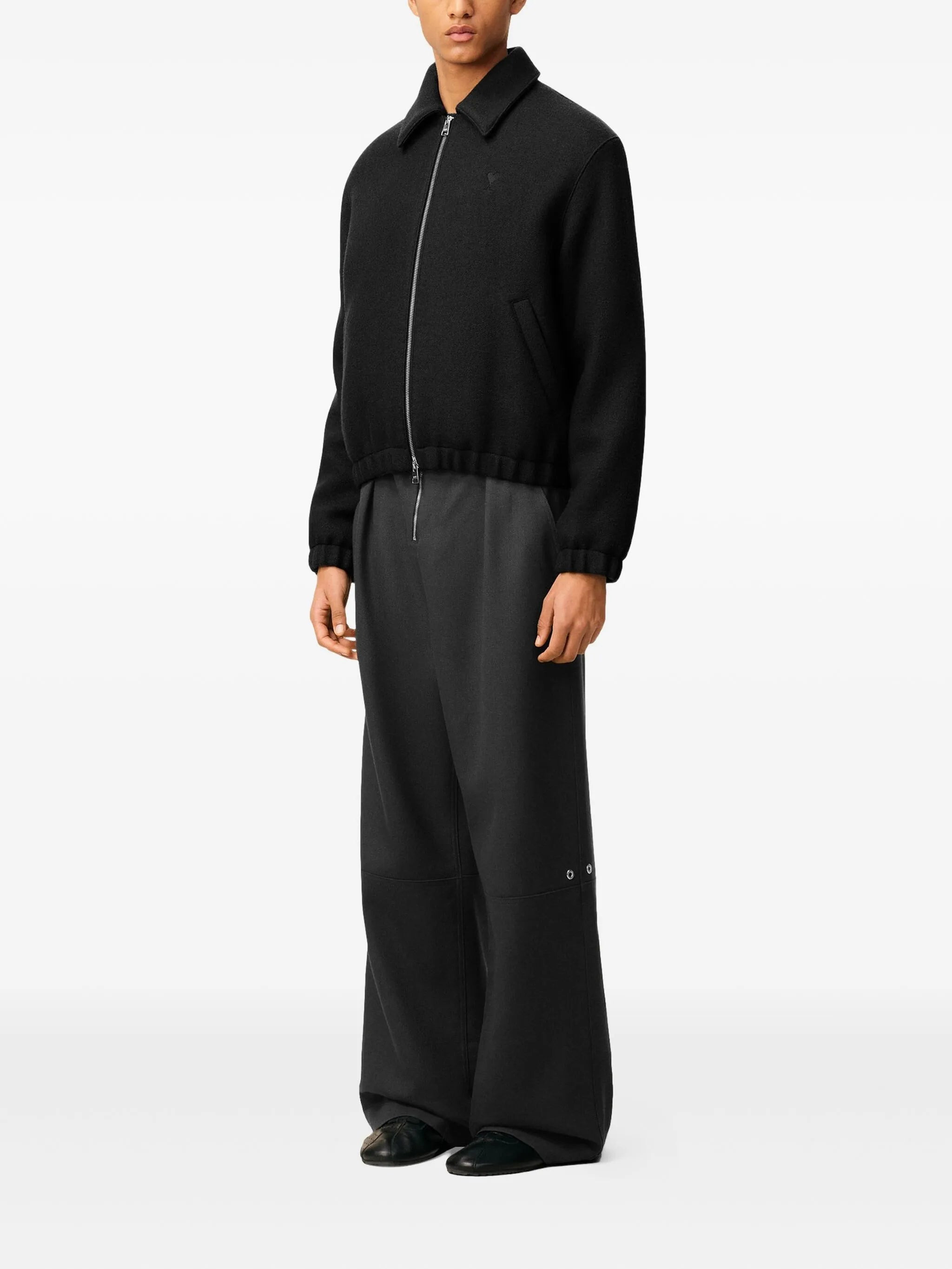 Ami Paris Ami De Coeur Zipped Jacket - 4