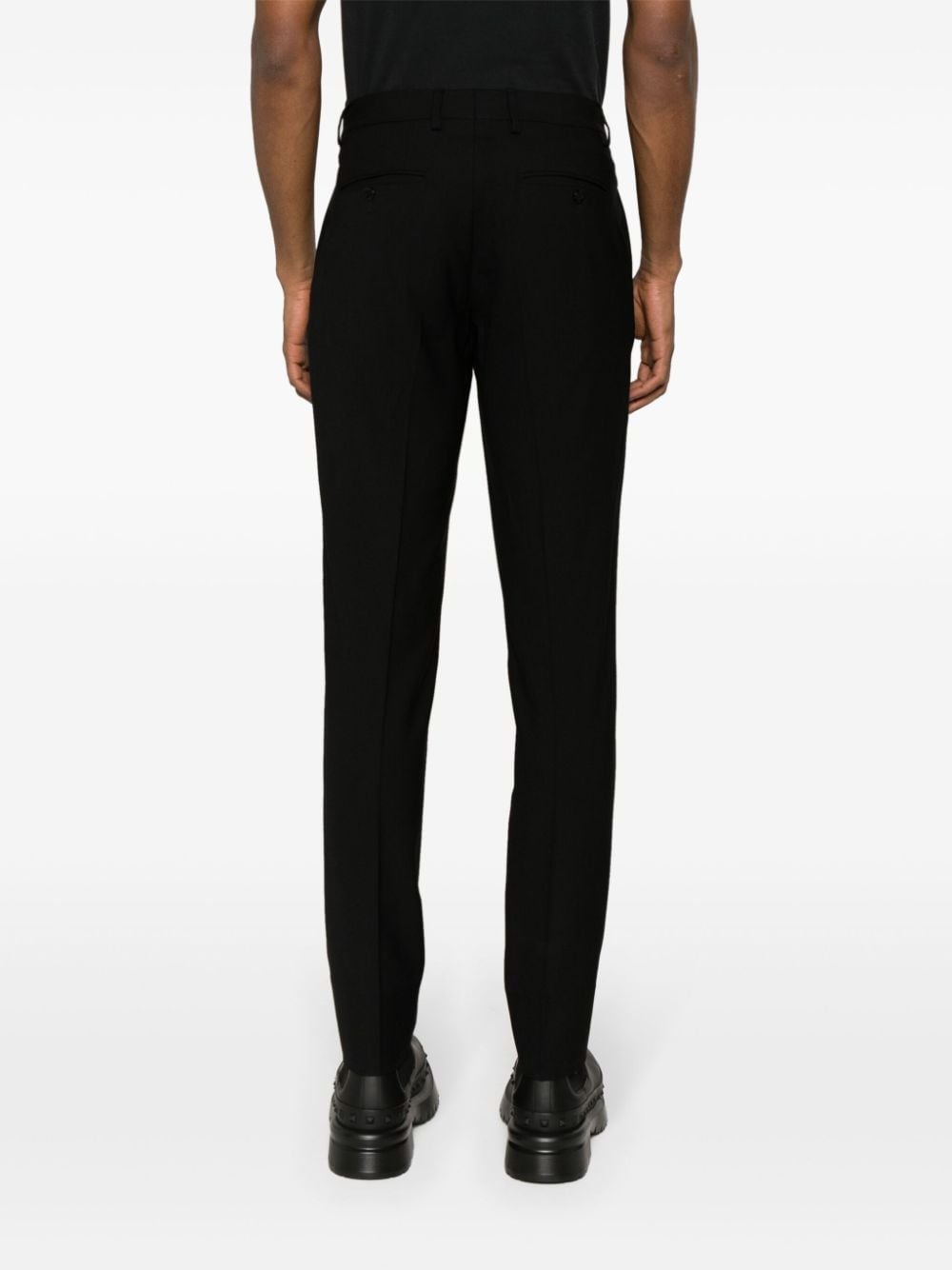 tapered-leg tailored trousers - 4