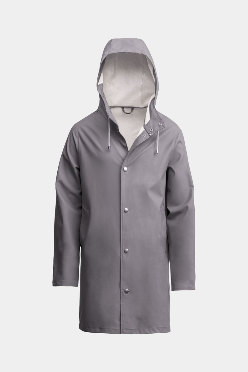 Stutterheim Stockholm Lightweight Raincoat Grey outlook
