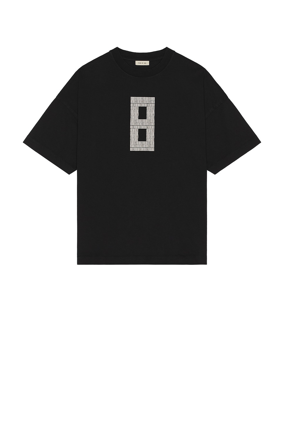 Short Sleeve 8 Grey Print Tee - 1