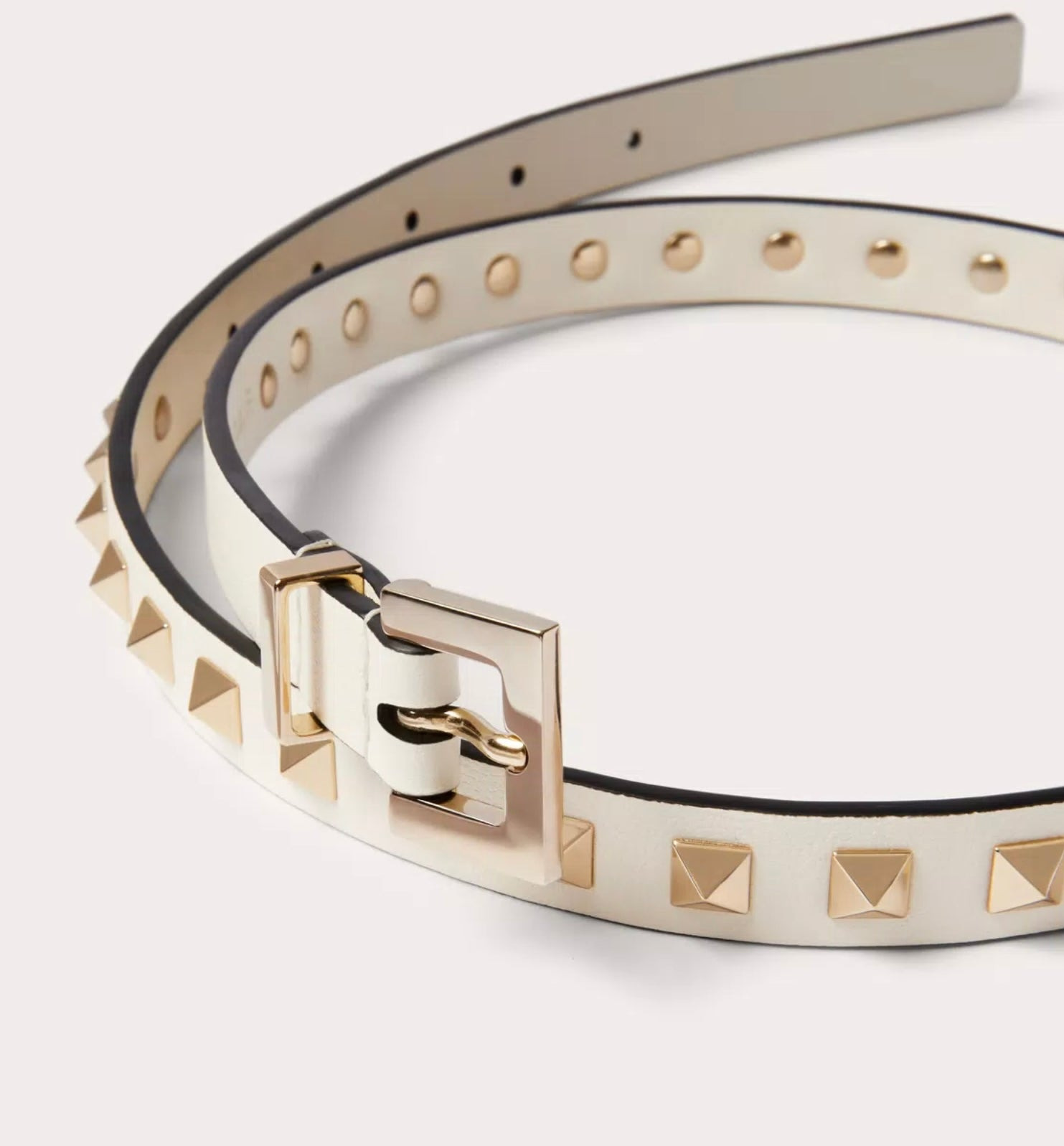 Valentino Rockstud Belt In Shiny Calfskin 15 Mm - 2