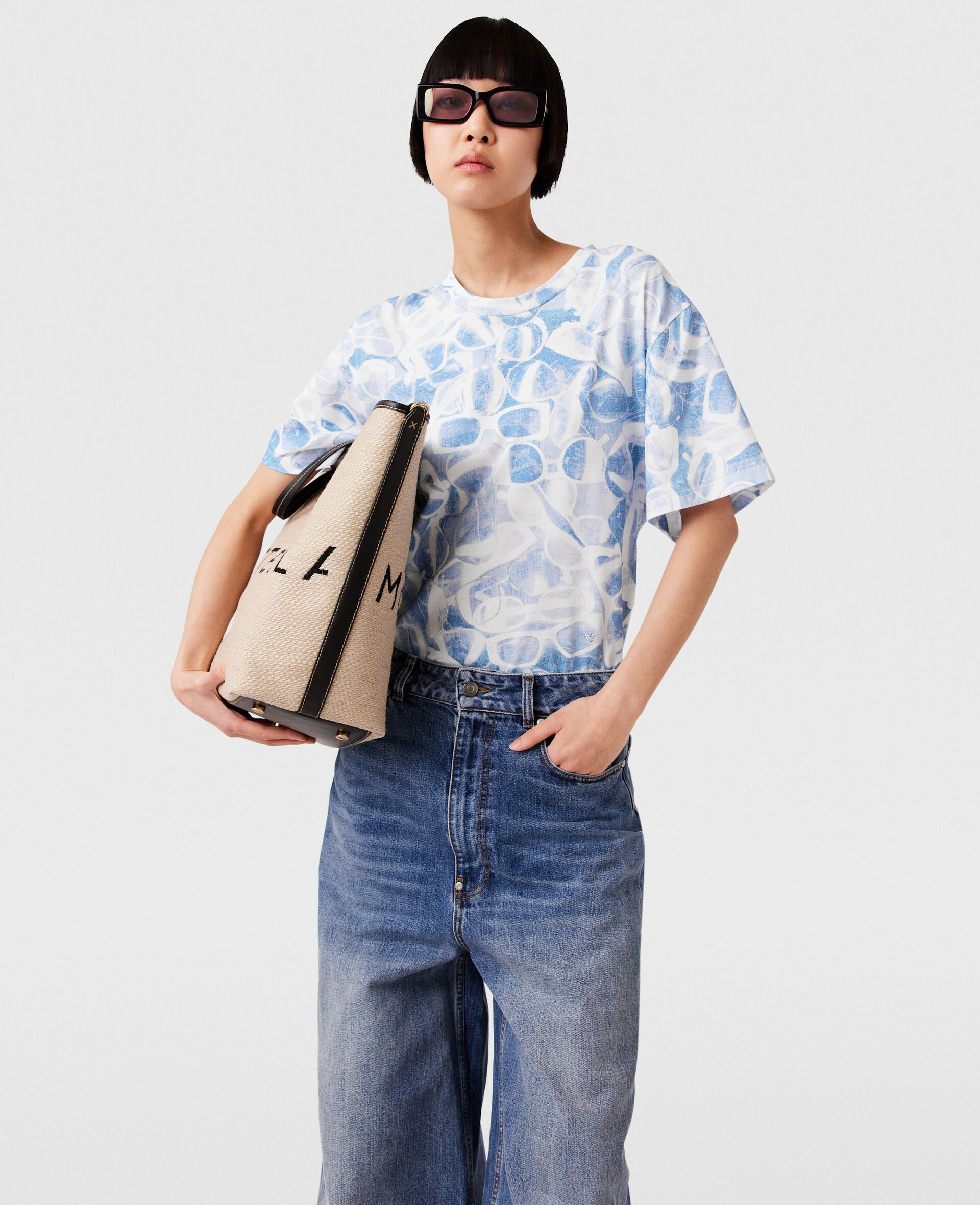 Sunglasses Print Boxy T-Shirt - 1