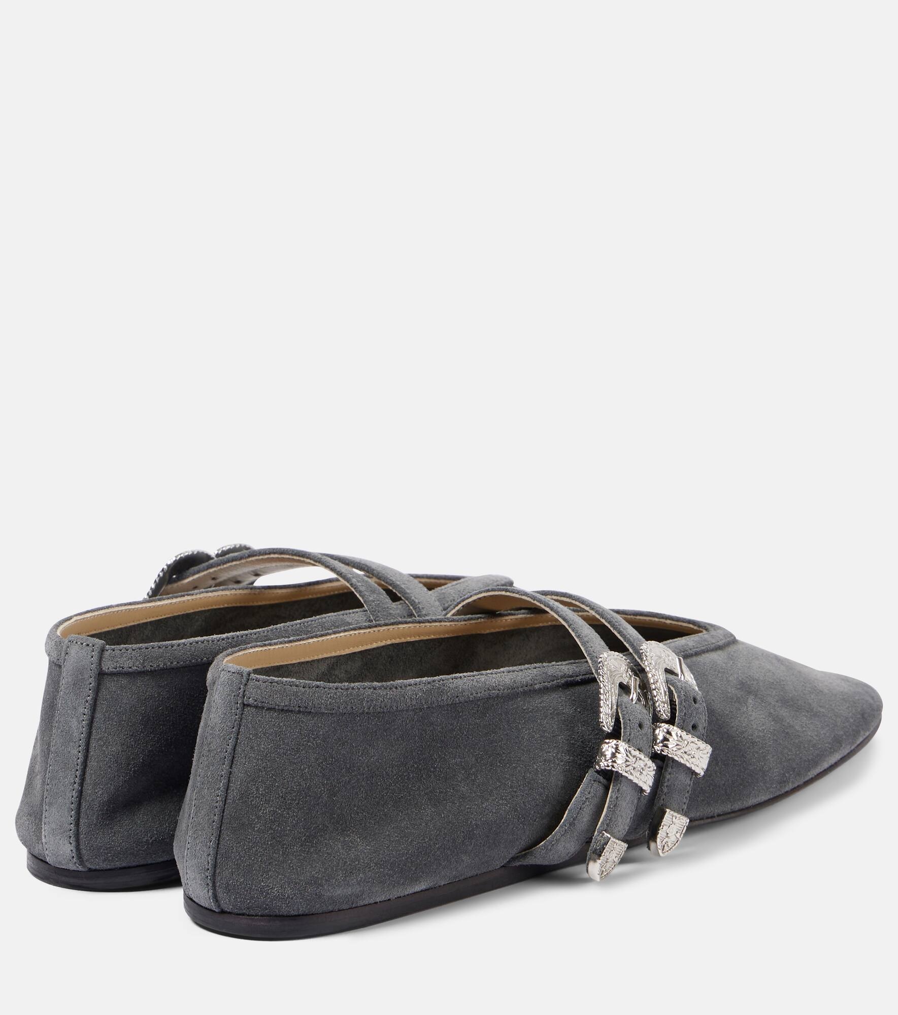 Claudia suede ballet flats - 2