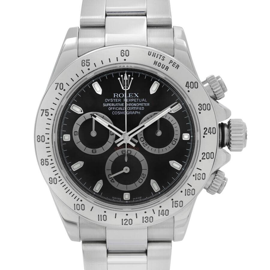 Pre-owned Rolex Cosmograph Daytona Chronograph Automatic Chronometer Black Dial Men's Watch 116520 B - 2