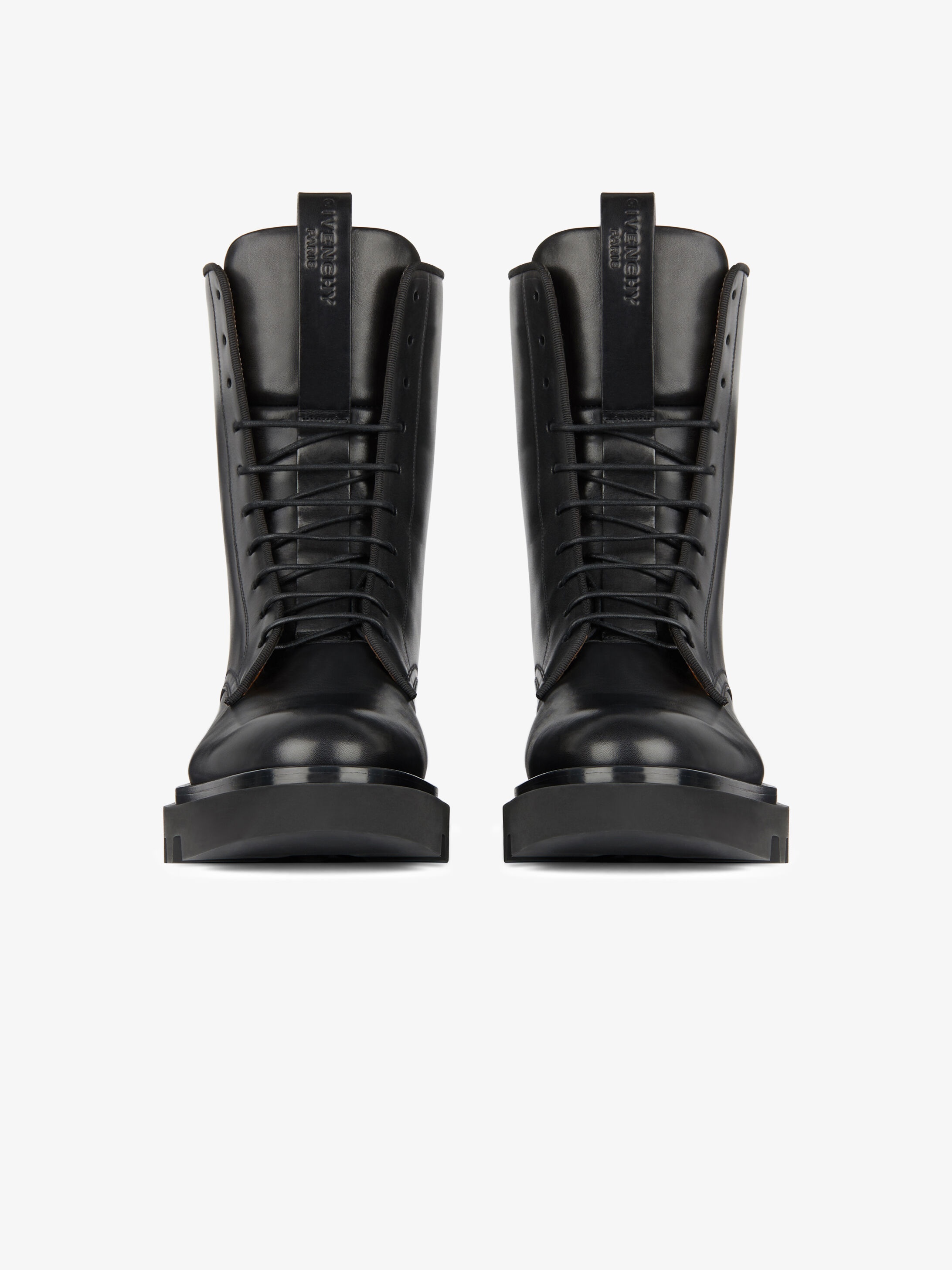 Combat boots in leather - 3