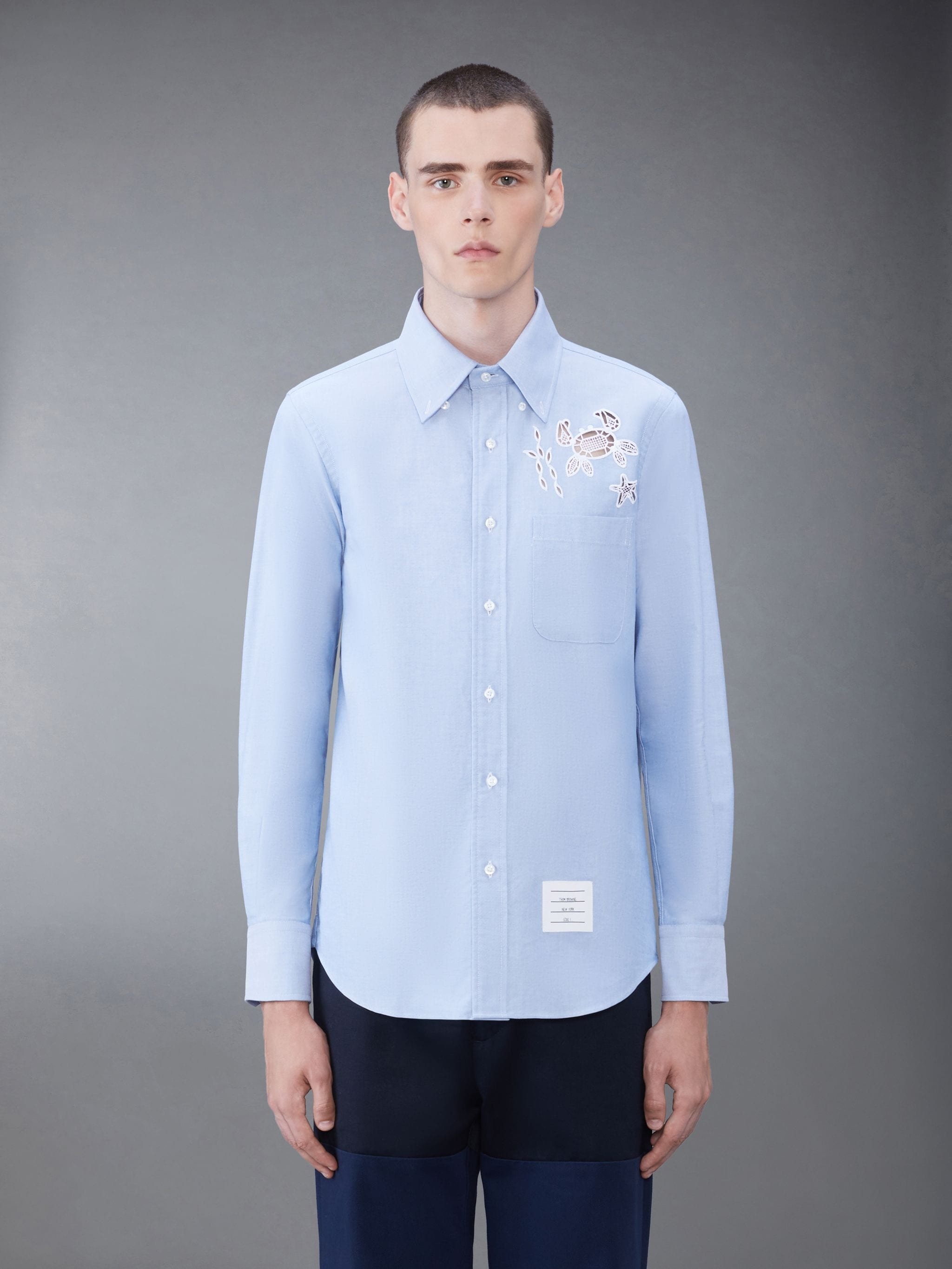 broderie-appliqué cotton shirt - 2