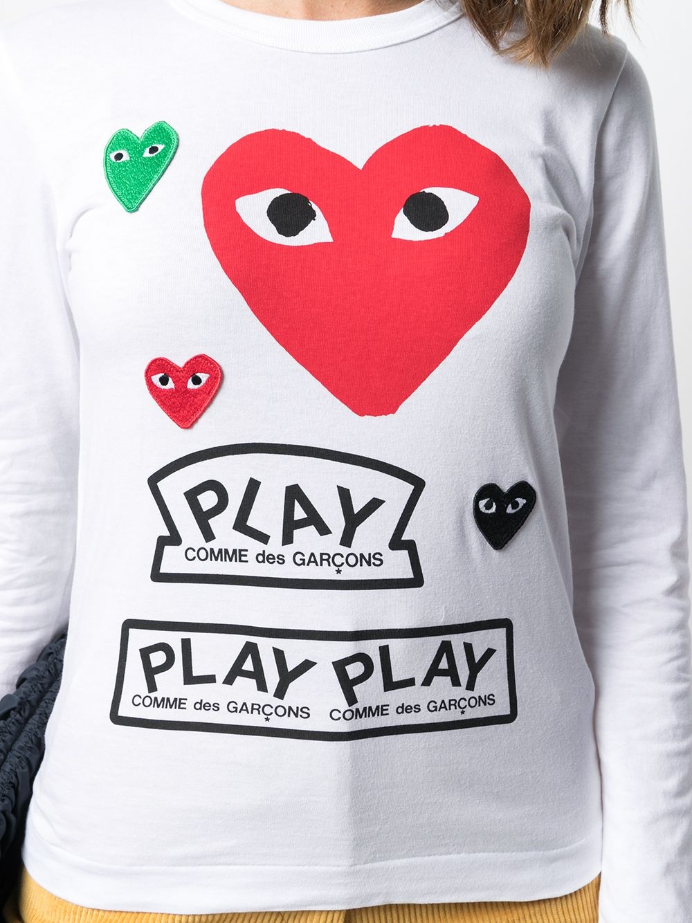 long-sleeved multi-logo T-shirt - 5