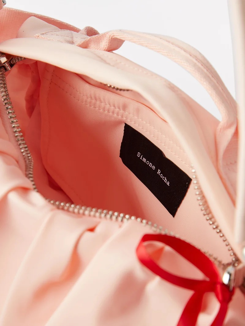 Ruffled Crossbody Bag in Pink - Simone Rocha