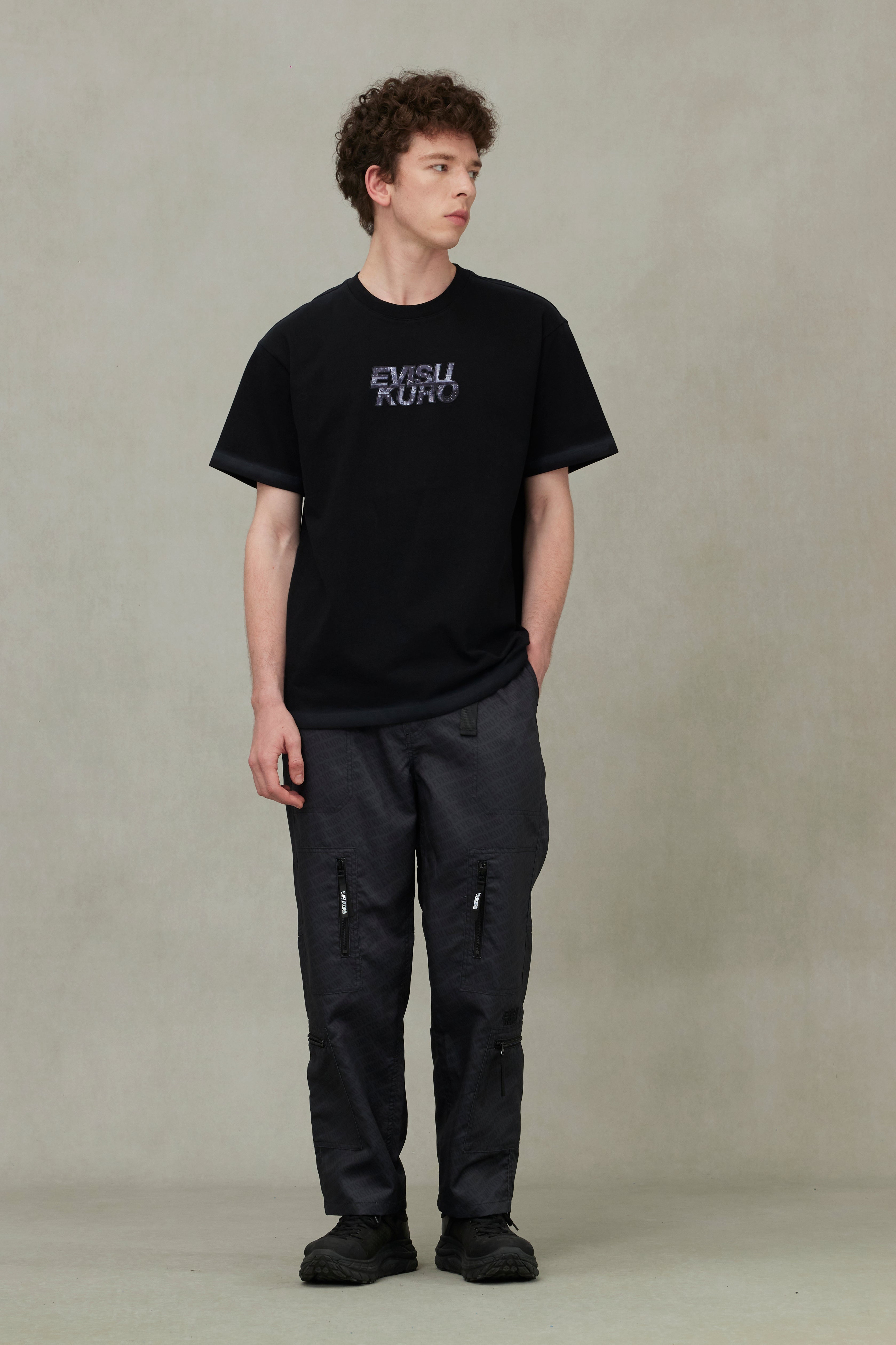 Japanese Appliqué Logo Embroidery Regular Fit T-shirt - 3