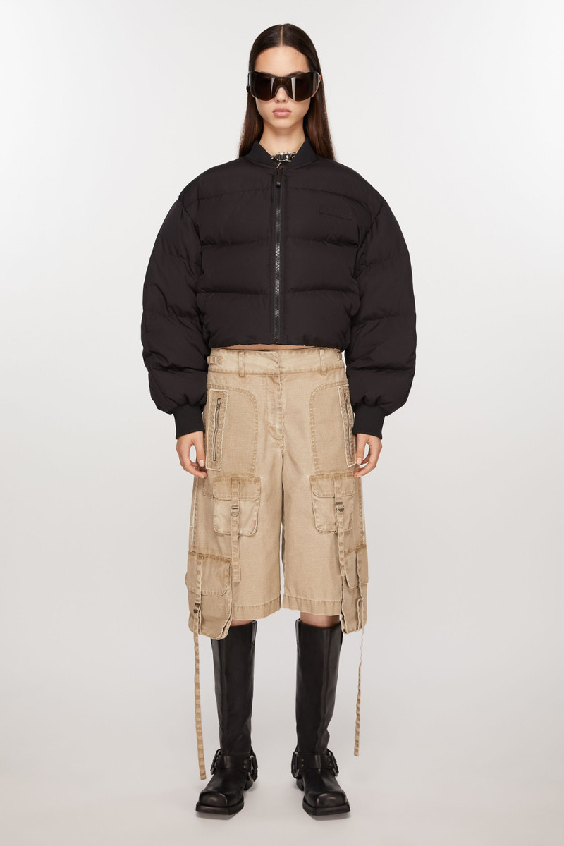Acne Studios Leather buckle boots - Black outlook