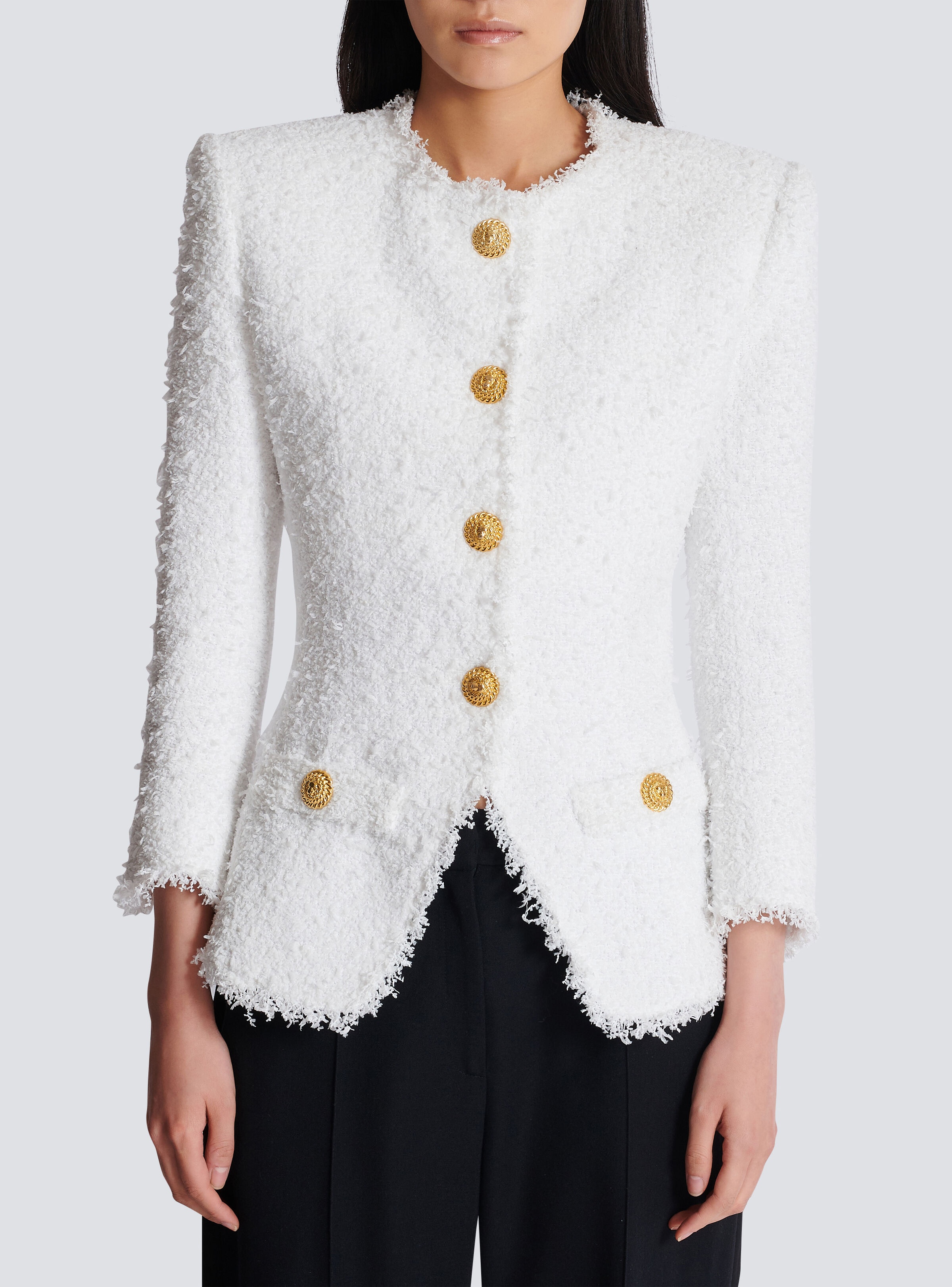 Fitted tweed jacket - 5