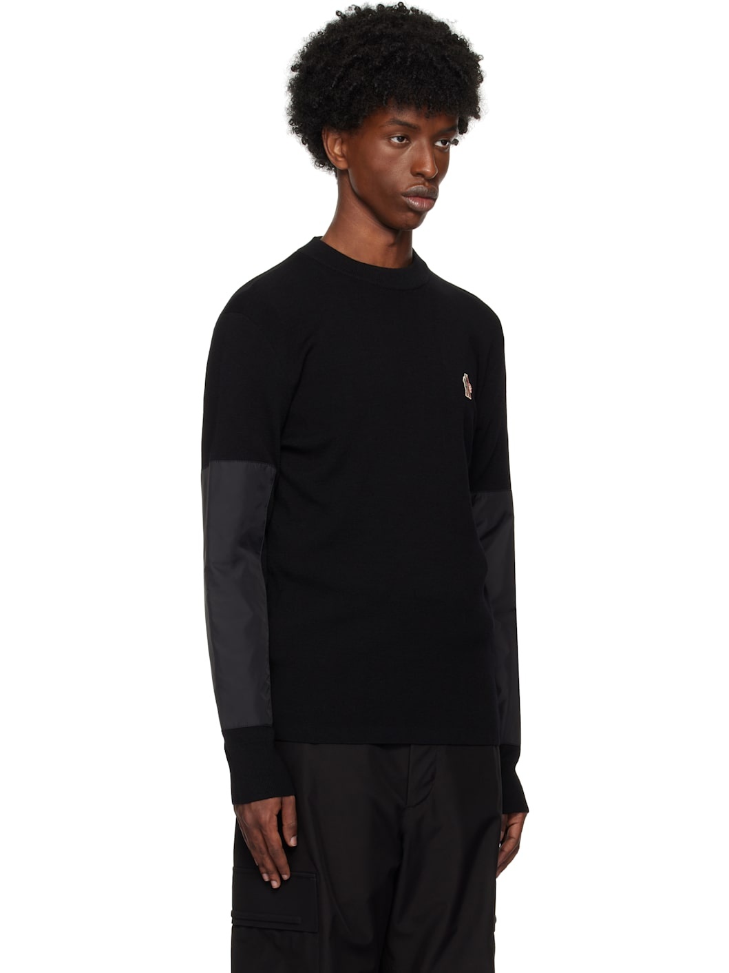 Black Girocollo Tricot Sweater - 2