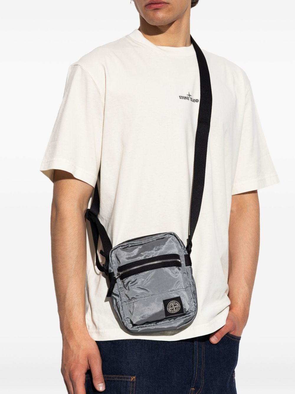 zip-fastening messenger bag - 2