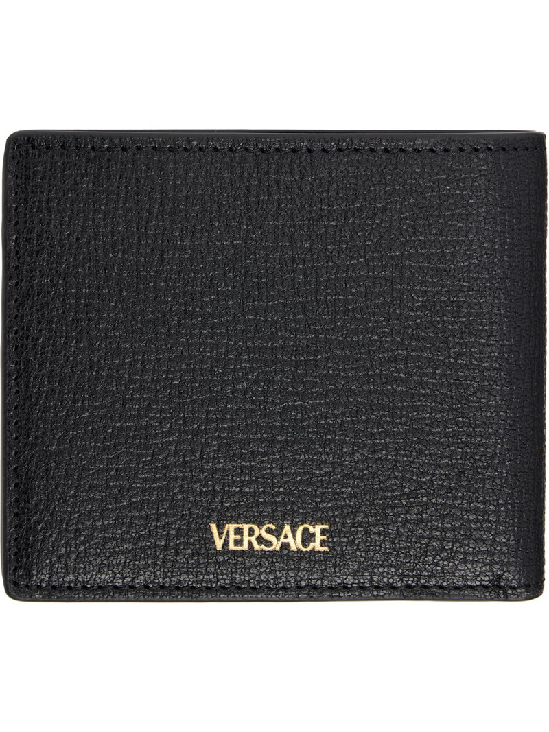 VERSACE Black Medusa Biggie Leather Wallet outlook