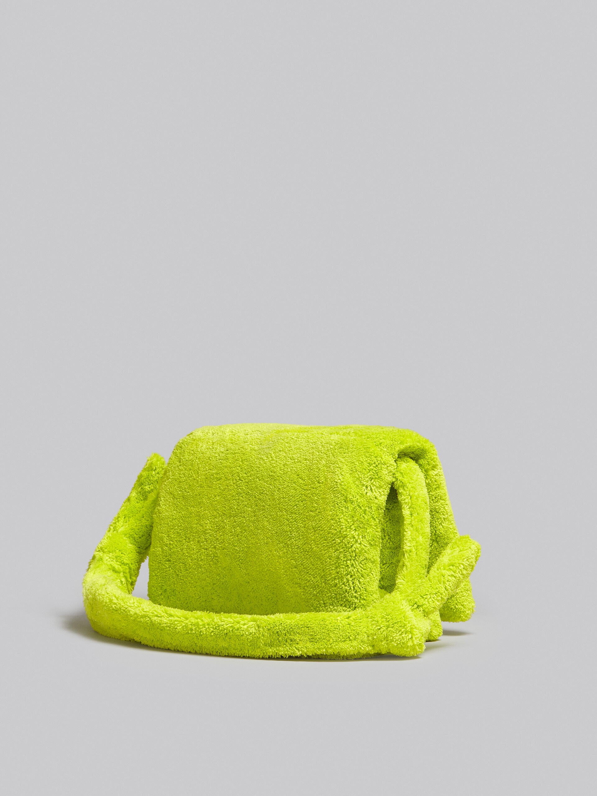 LARGE GREEN TERRY PRISMA BAG - 3