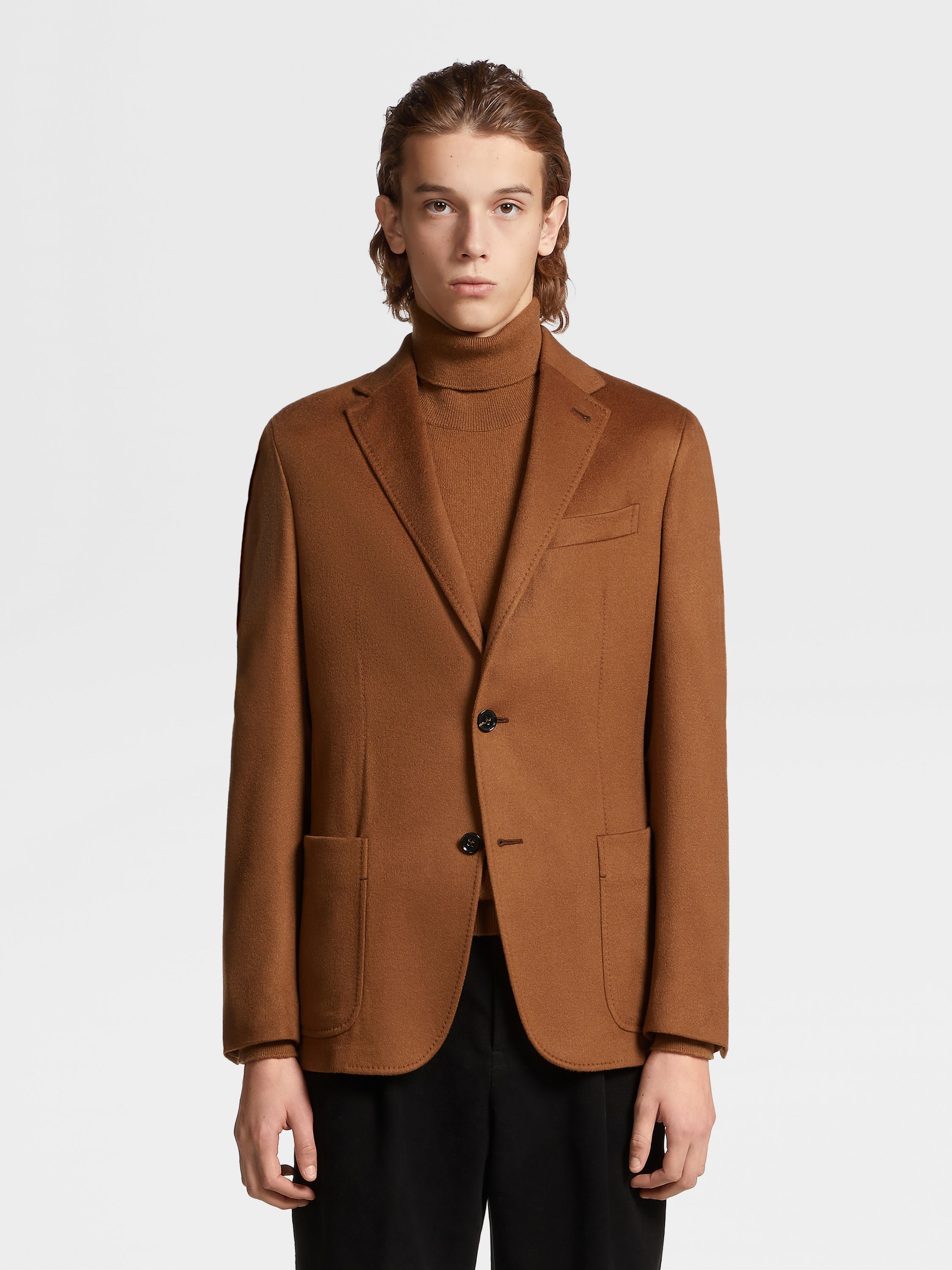 DARK FOLIAGE OASI CASHMERE SHIRT JACKET - 4