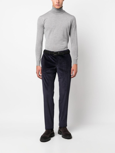Canali corduroy straight-leg trousers outlook