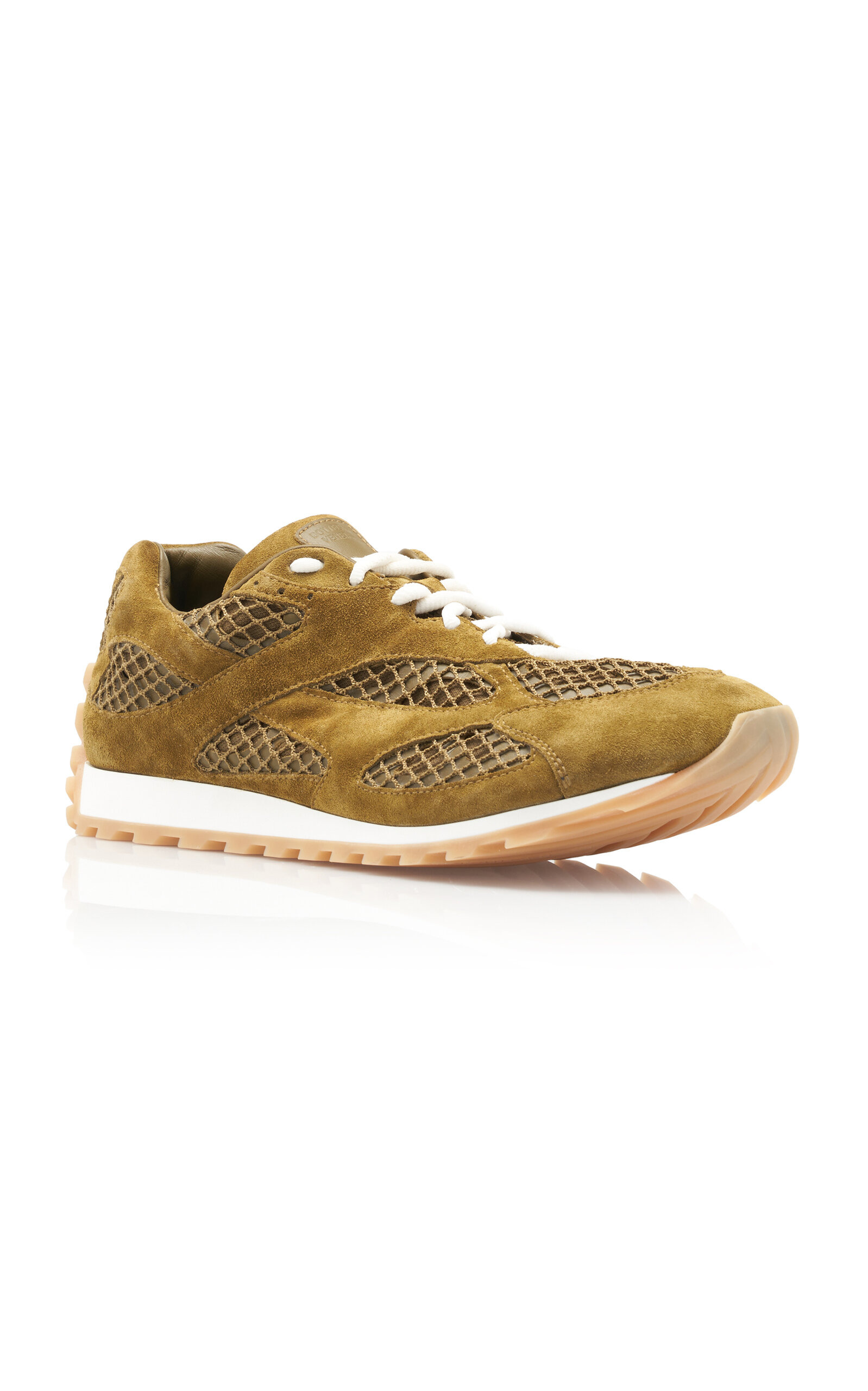 Orbit Fishnet Leather Sneakers green - 5