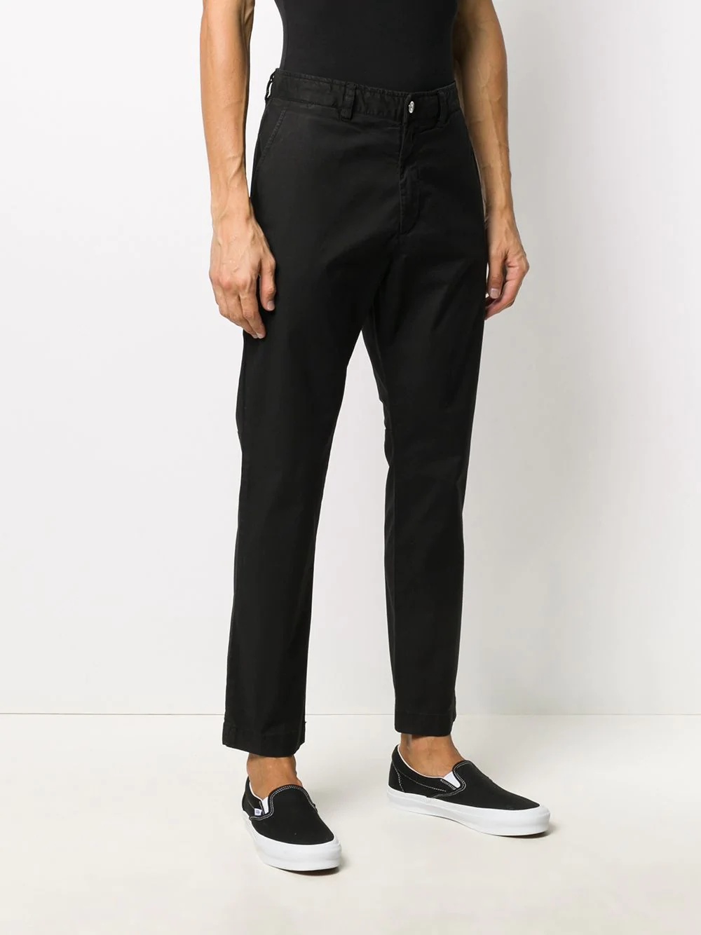 cropped slim-fit trousers - 3