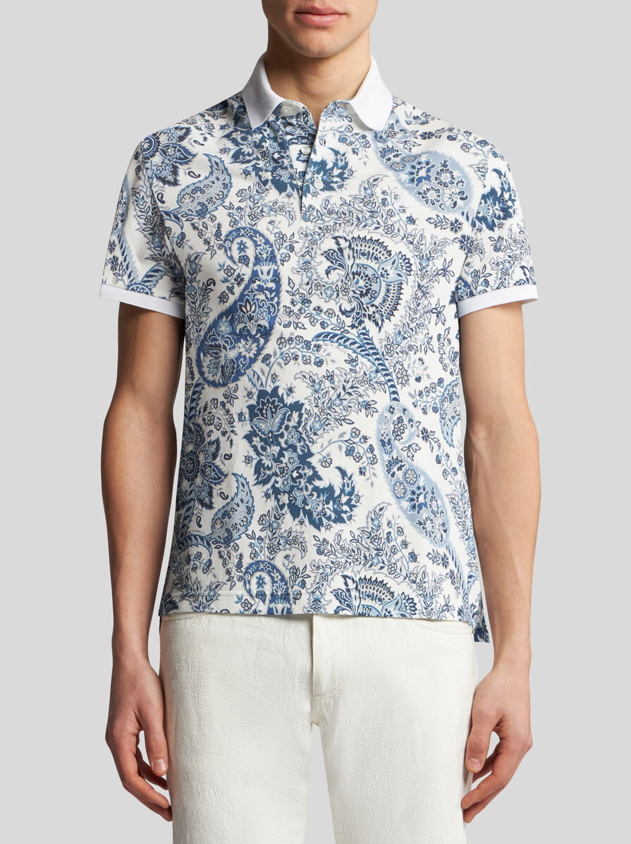 FLORAL PAISLEY POLO SHIRT - 2