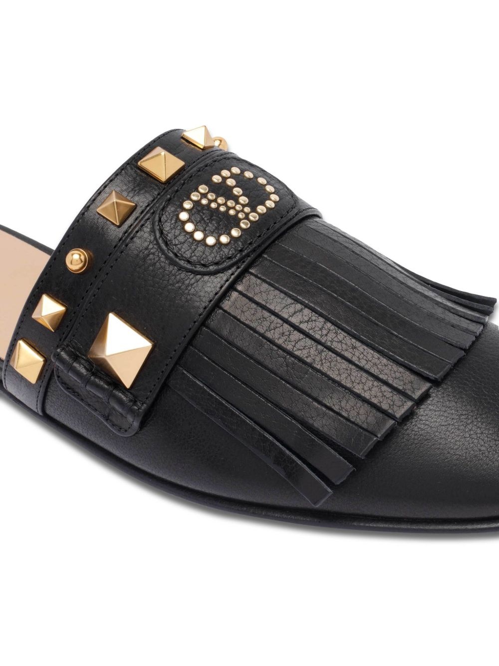 leather slides - 4