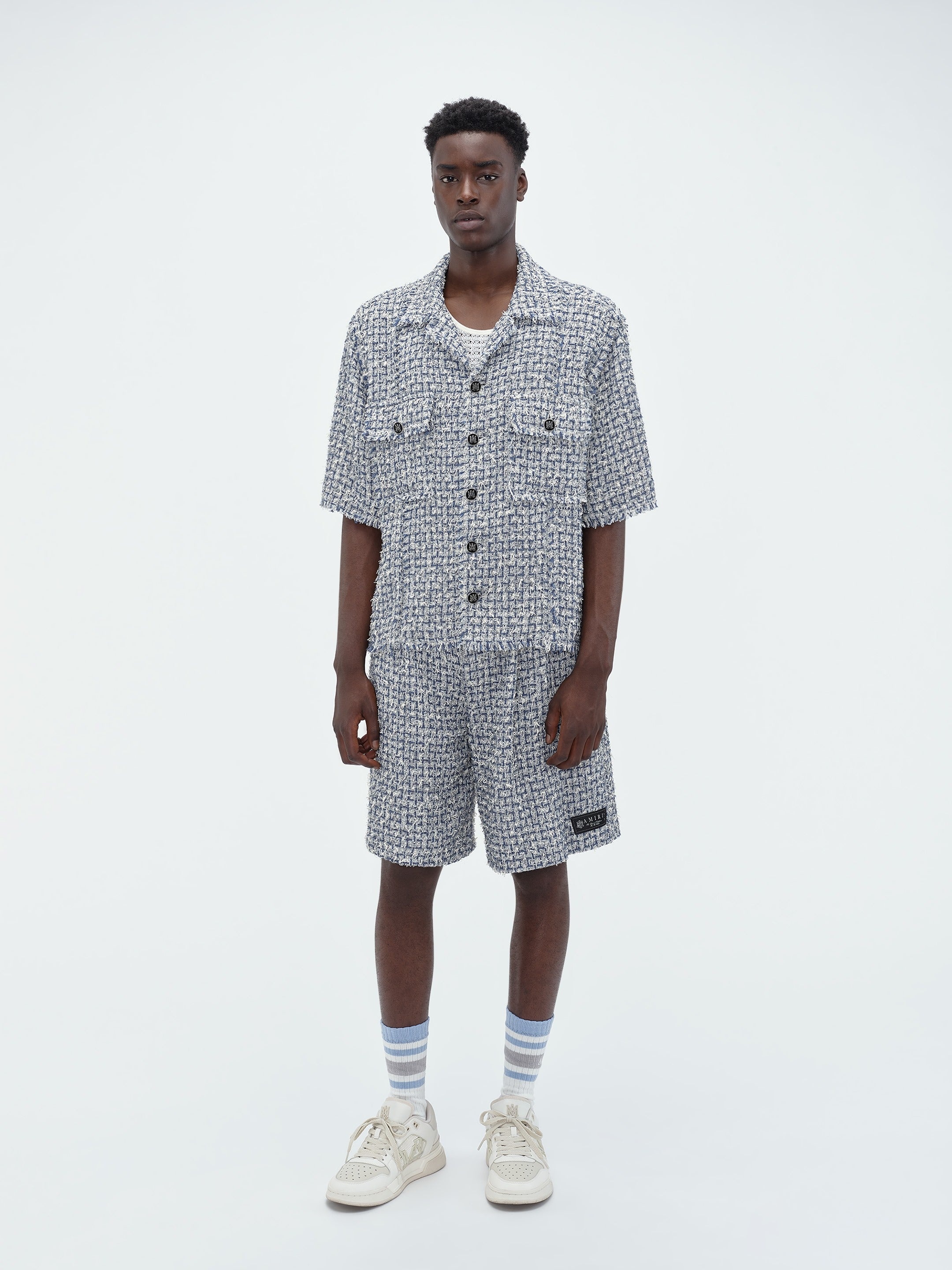 BOUCLE TWEED SKATER SHORT - 2
