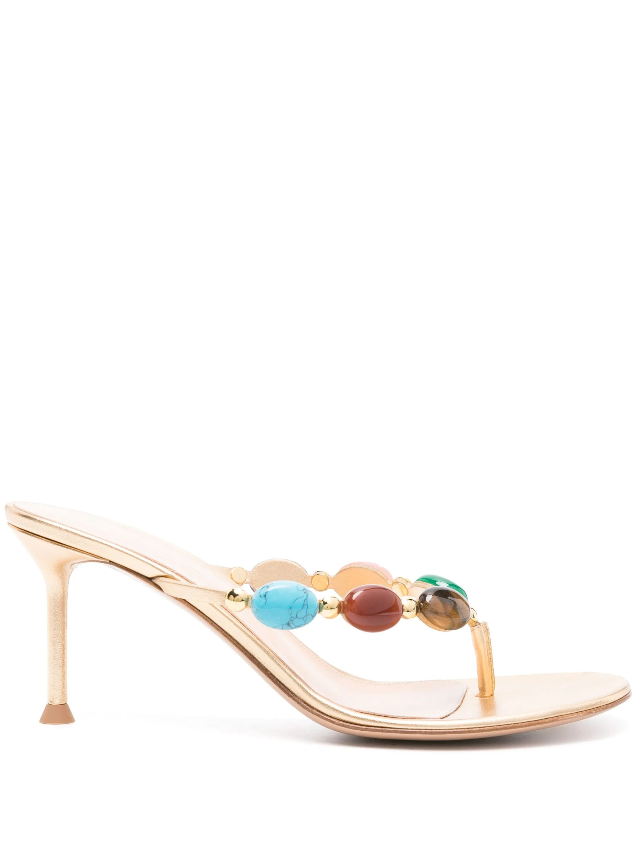 Shanti Thong 70mm leather sandals - 1