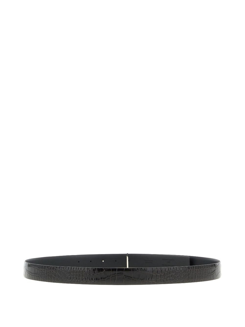TOM FORD T-buckle crocodile-effect belt outlook