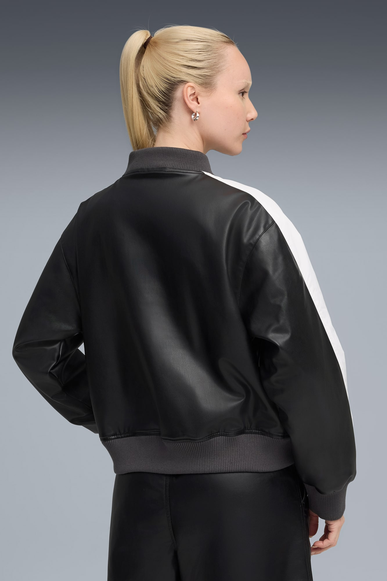 T7 Pleather Bomber Women - 6